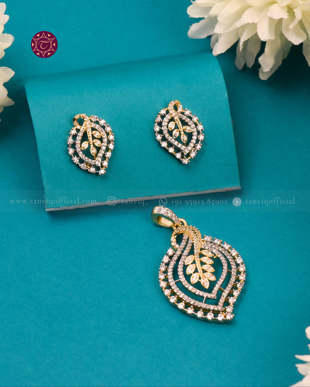 AD PENDANT + EARRINGS