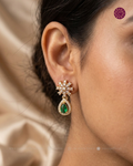 Ishika Emerald Drop CZ Studs