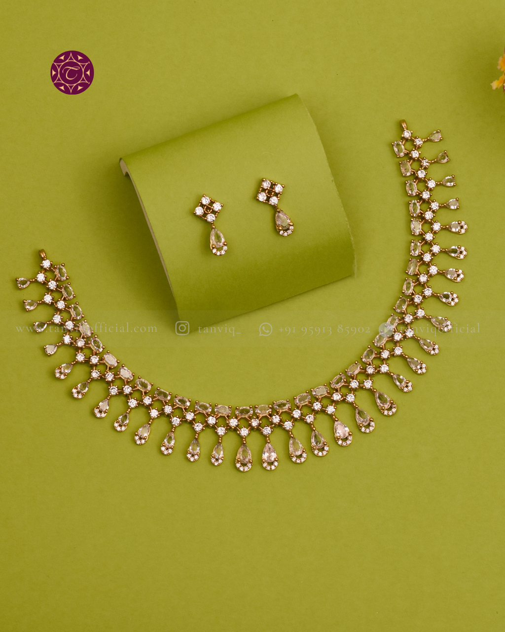 Aishani White Fringe Necklace