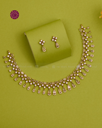 Aishani White Fringe Necklace