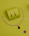Shreya Sapphire Teardrop Necklace