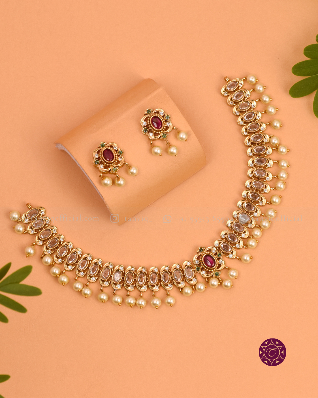Anandi Pearl Kemp Choker