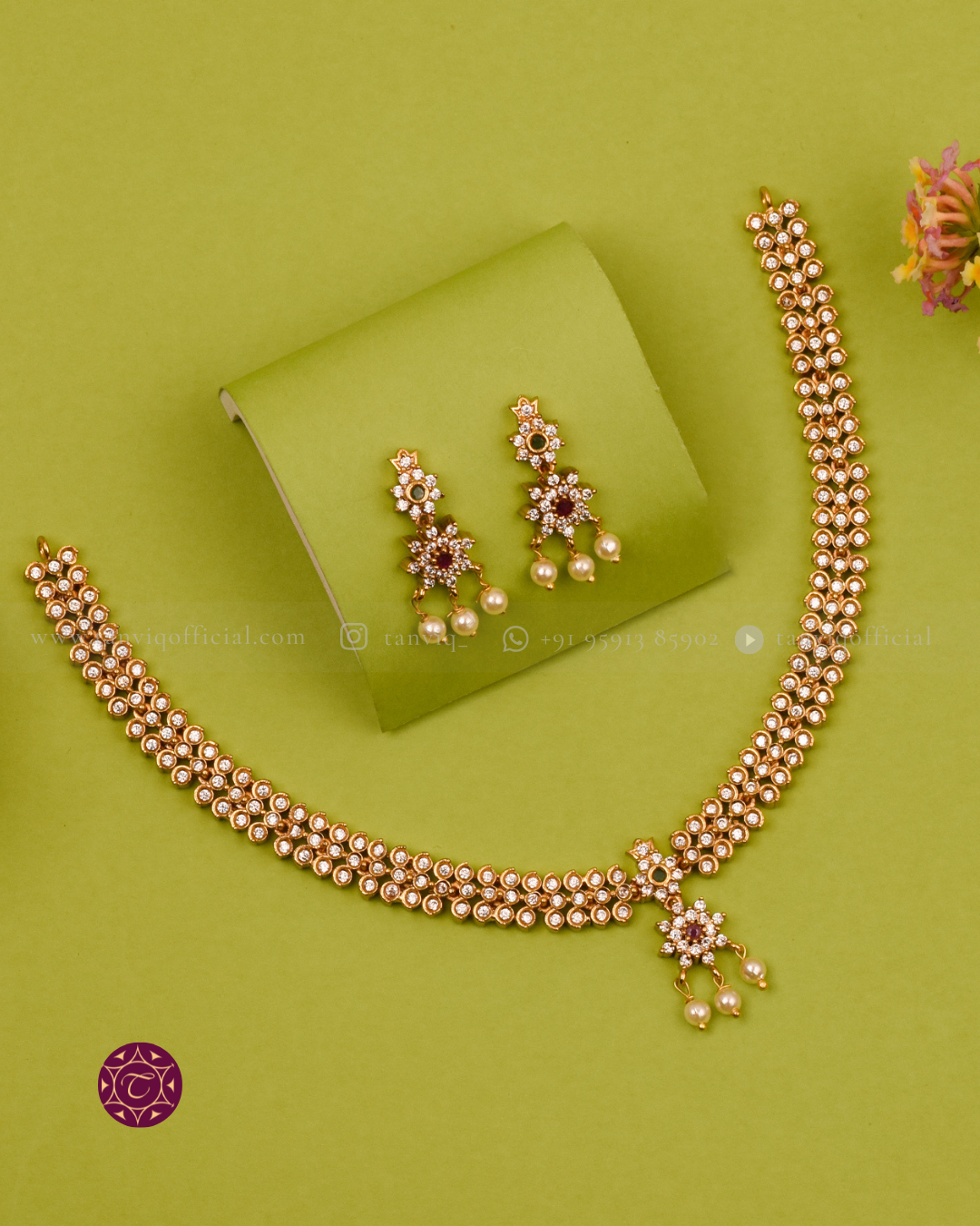 Aradhya Wave Fringe Necklace