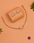 Gauri Elephant Charm Necklace
