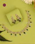 Riya Emerald Diamond Trellis Necklace