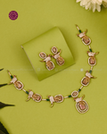 Meenal Peacock Charm Necklace