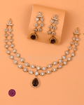 Isha Smoky Topaz CZ Necklace