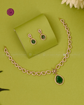 Riddhi Emerald Infinity Necklace