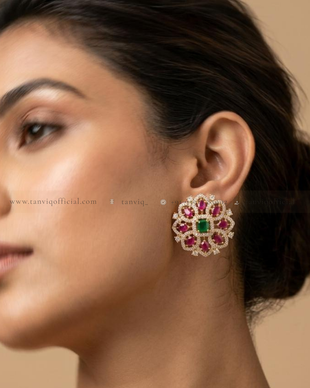 Kavya Floral Studs