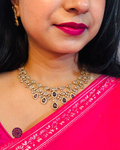 Nisha Sapphire Floral Necklace