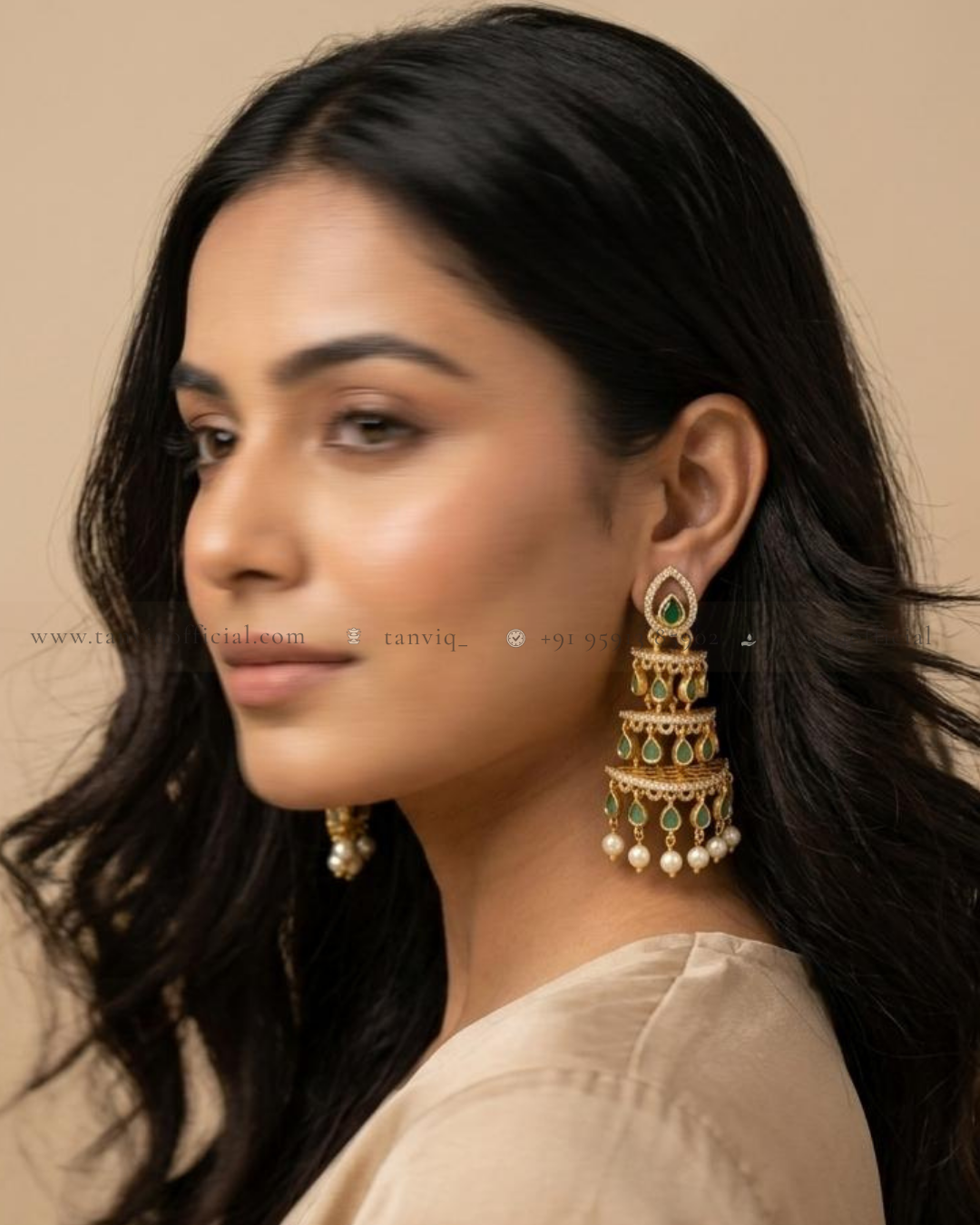 Meenal Emerald Tier Jhumpa