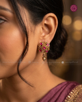 Kavitha Kemp Floral Ball Drop Earrings