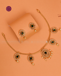Amoli Emerald Sunburst Necklace