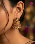 Gowri Lakshmi Motif Half Jhumka Earrings