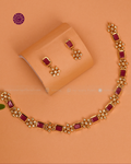 Charuvi Ruby Bar Necklace