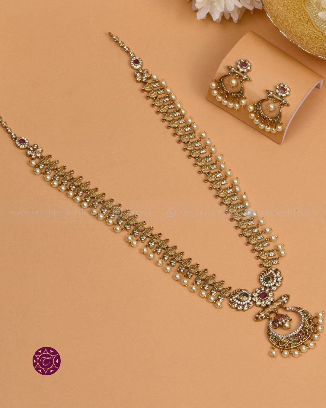 Lakshmi Pearl Chandbali Haaram