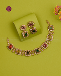 Saroja Multicolor Kundan Necklace