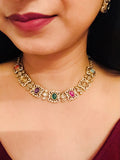 Saroja Multicolor Kundan Necklace