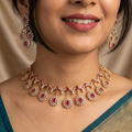 Tanaya Ruby Sunburst Necklace