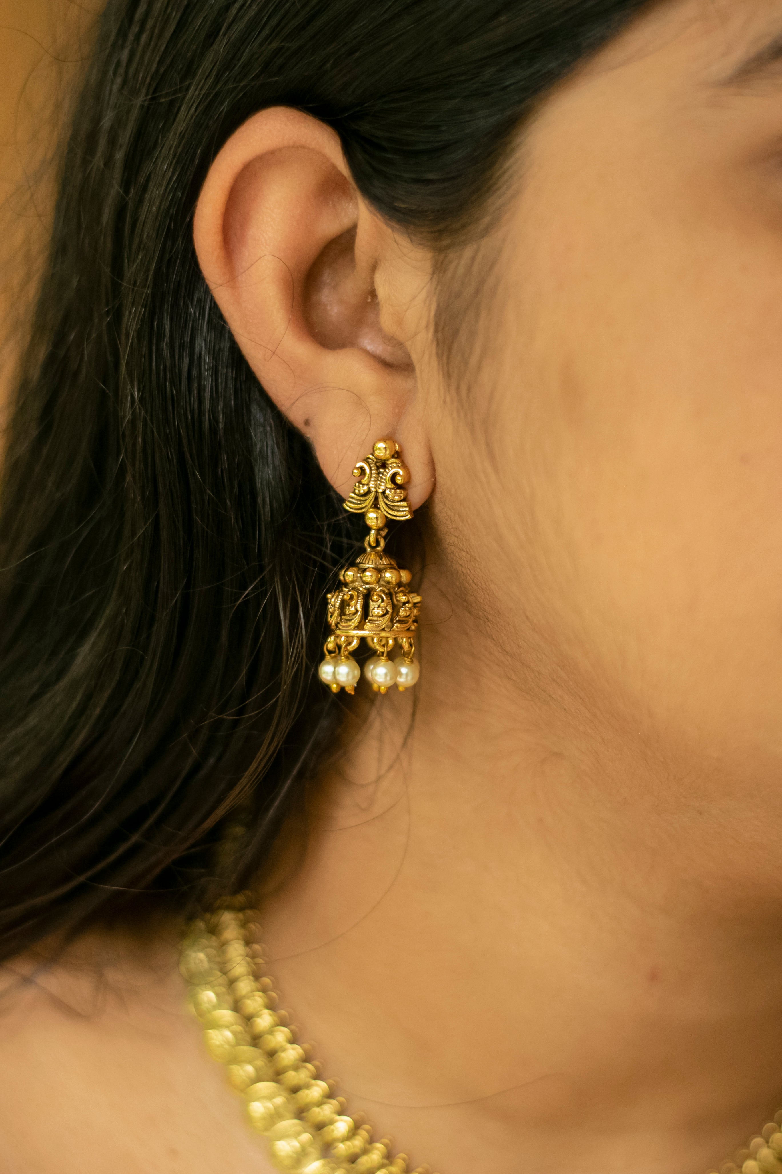Lakshmi Coin Temple Necklace