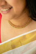 Devika Ruby Spike Necklace