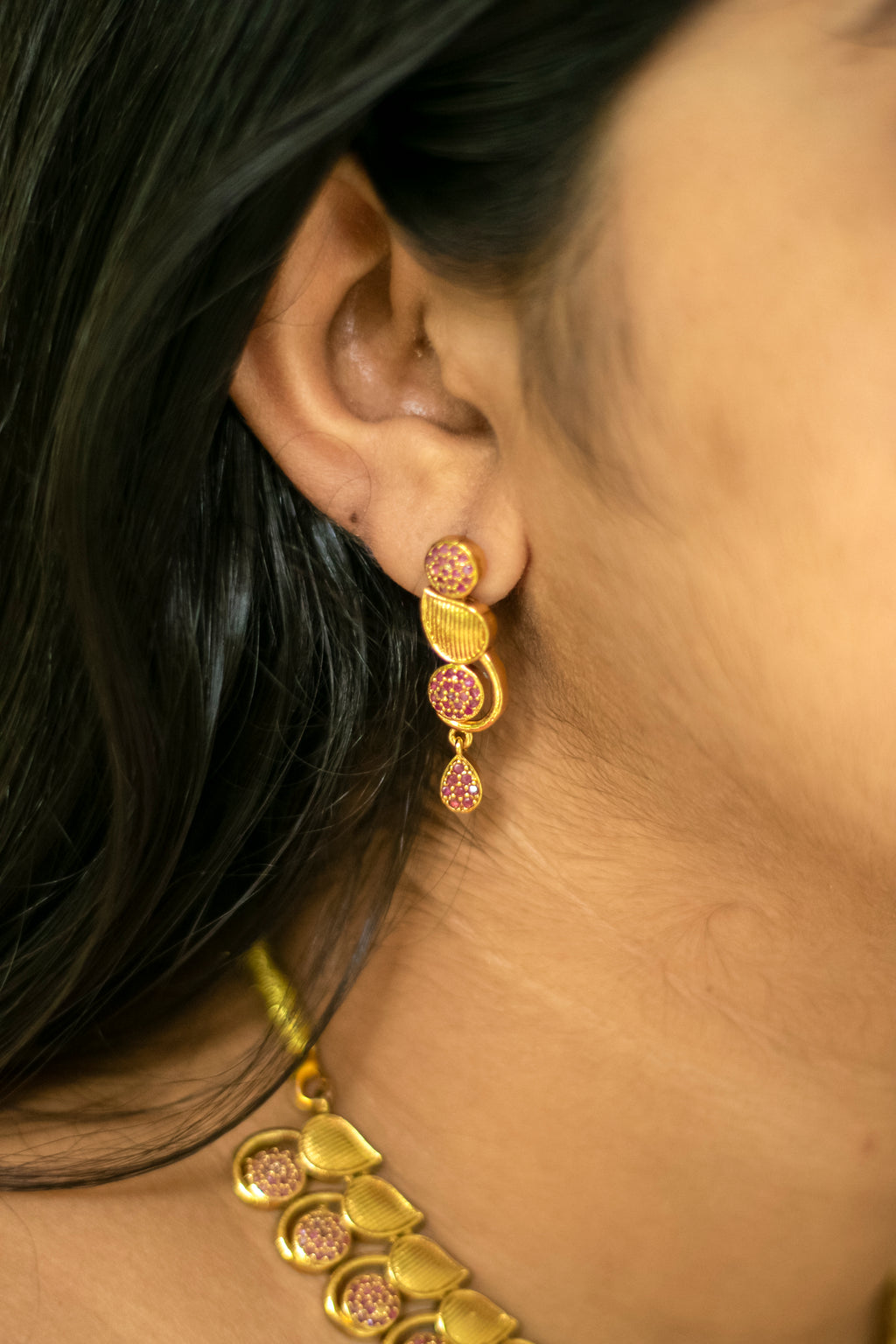 Riya Kemp Paisley Drop Necklace